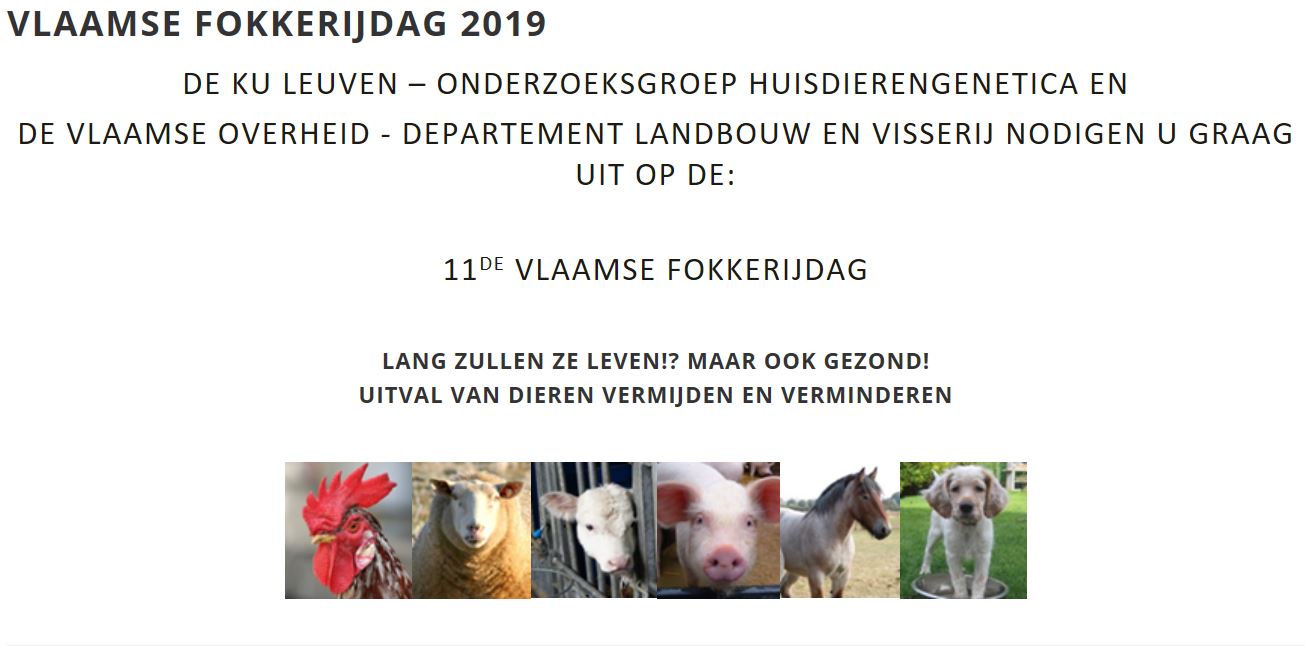 Uitnodiging 11de Vlaamse Fokkerijdag 