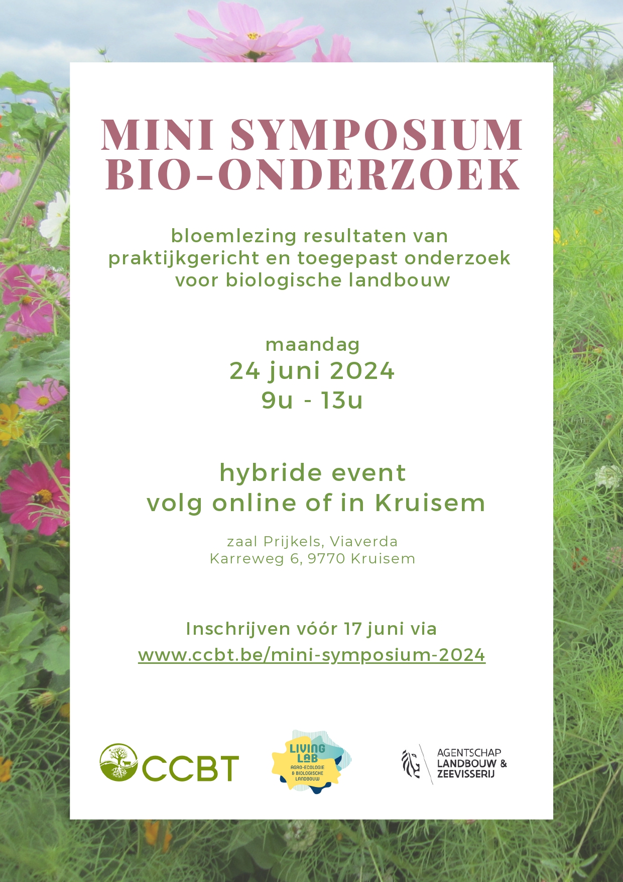 Uitnodiging Mini symposium bio-onderzoek