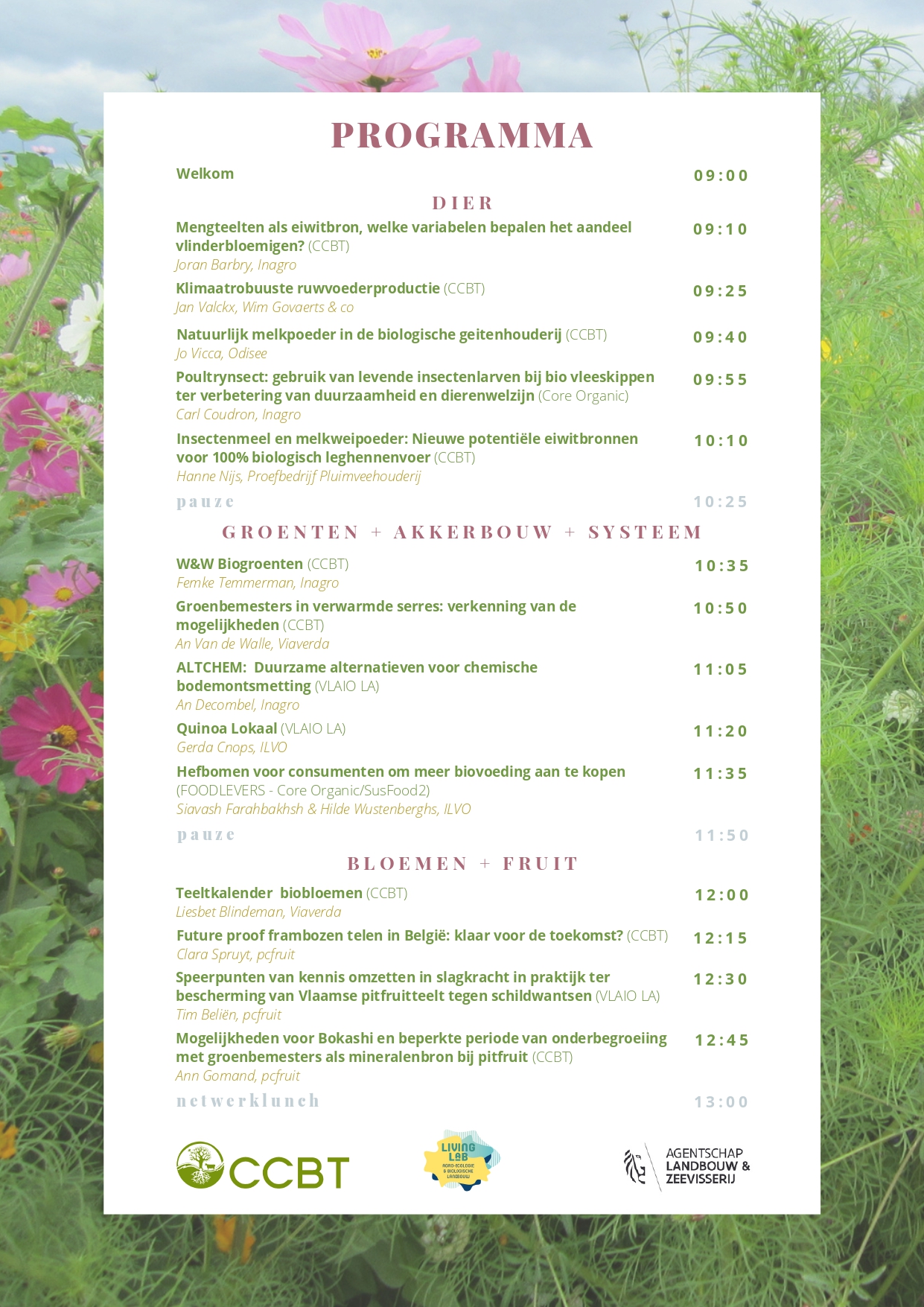 Uitnodiging Mini symposium bio-onderzoek